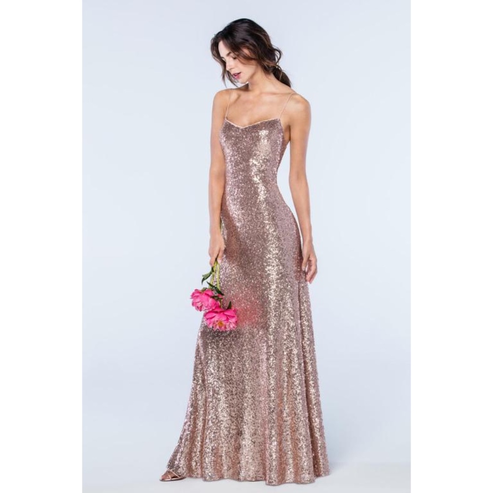 Watters 2305 Lucette Sequin Bridesmaid Dress - Picture 2 of 10